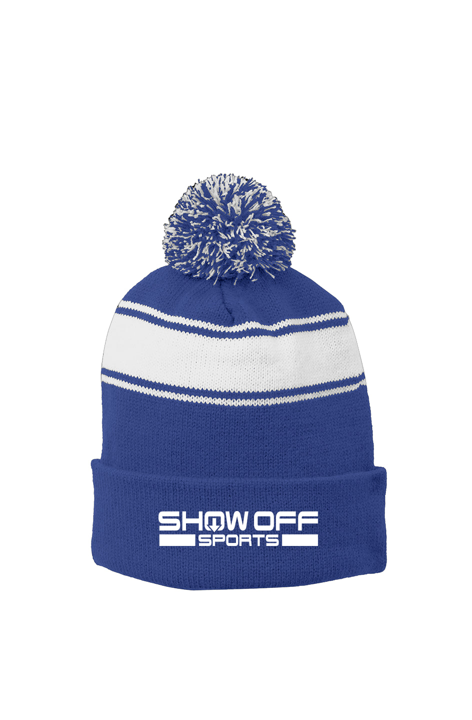 Beanie (Stripe Pom Pom) - TAV